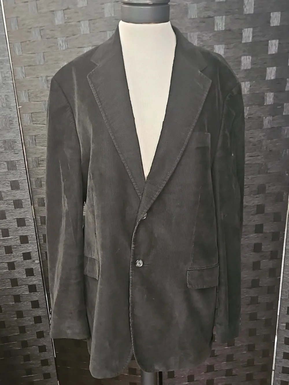 Express Black Corduroy Men's Blazer Jacket Size 44R